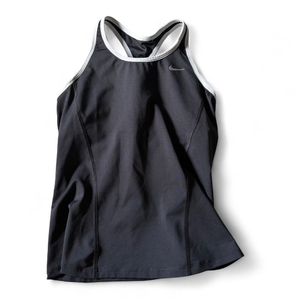 Nike Women's Black and Grey Vest